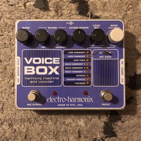 electro harmonix voice box demo|ehx voice box.